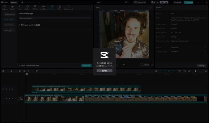 CapCut screenshot 1