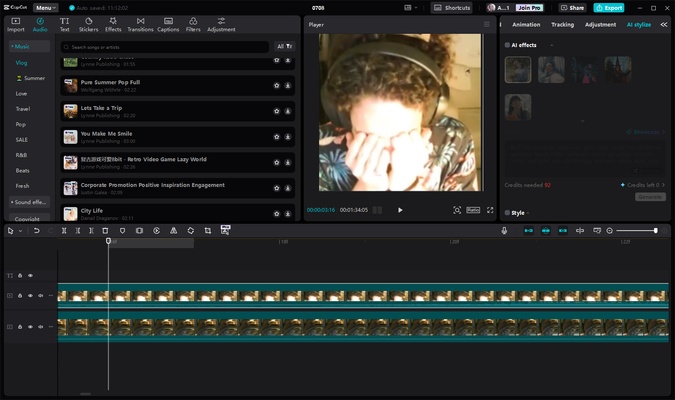 CapCut screenshot 1