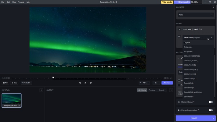 Topaz Video AI screenshot 1