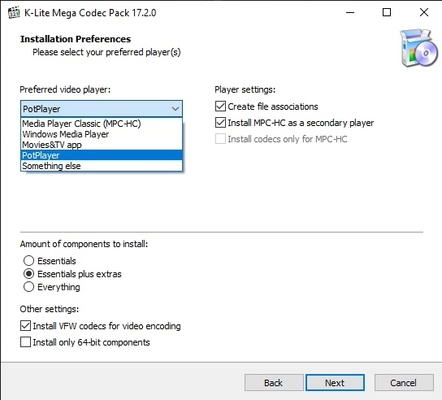 K-Lite Codec Pack (Mega) screenshot 1