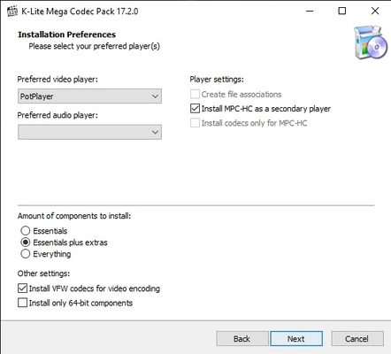 K-Lite Codec Pack (Mega) screenshot 1