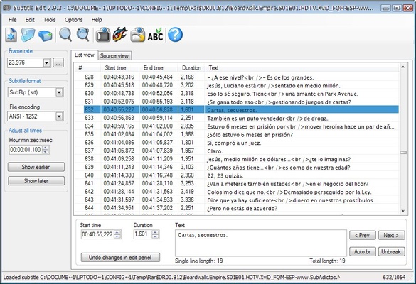 Subtitle Edit screenshot 1