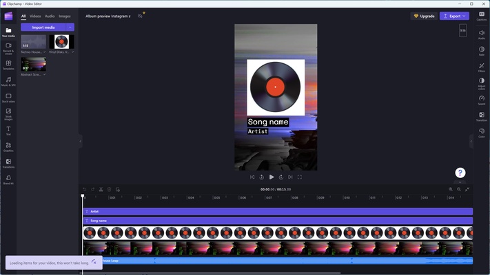 Clipchamp screenshot 1