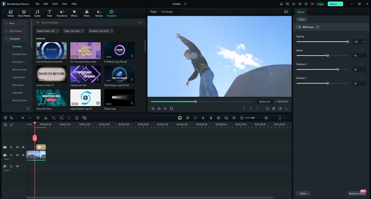 Wondershare Filmora screenshot 1