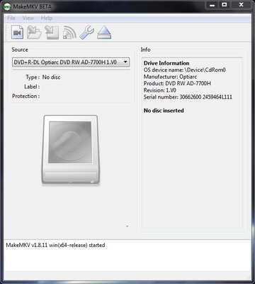 MakeMKV screenshot 1