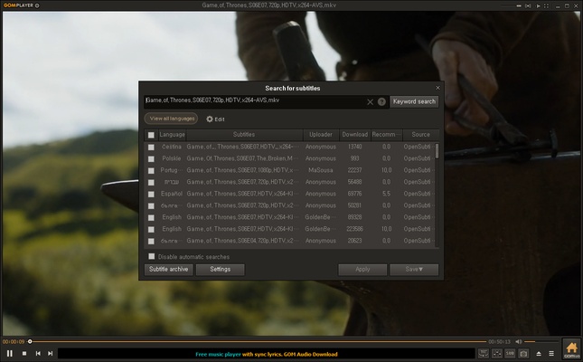 GOM Player screenshot 1