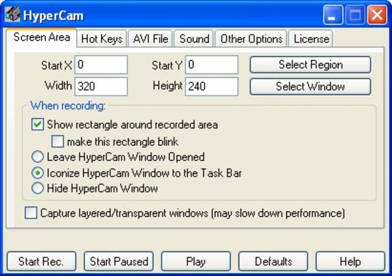 HyperCam screenshot 1