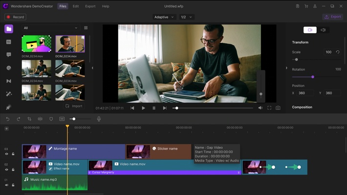 Wondershare DemoCreator screenshot 1