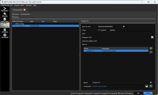 MKVToolnix screenshot 1