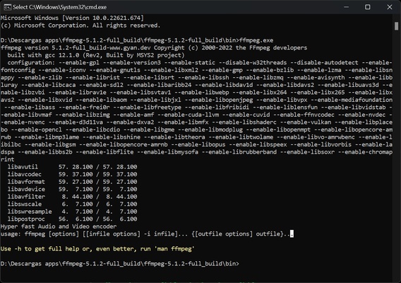 FFmpeg screenshot 1