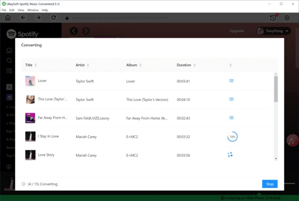 UkeySoft Music Converter screenshot 1