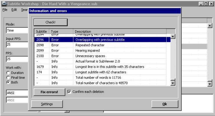 Subtitle Workshop screenshot 1