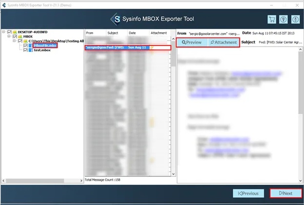 MailConverterTools MBOX Converter screenshot 1