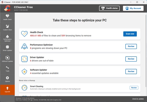 CCleaner screenshot 1