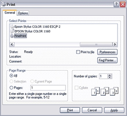 FinePrint screenshot 1