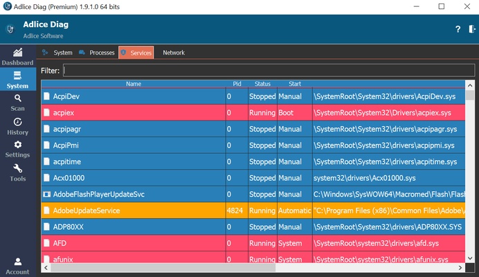 Adlice Diag screenshot 1