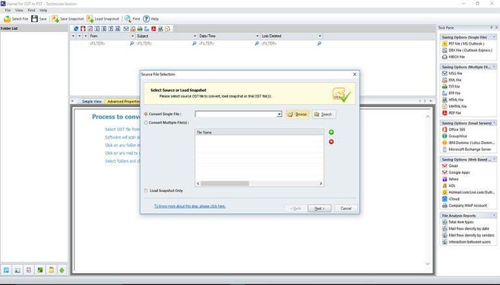 Kernel OST To PST Converter screenshot 1