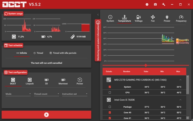 OCCT: OverClock Checking Tool screenshot 1