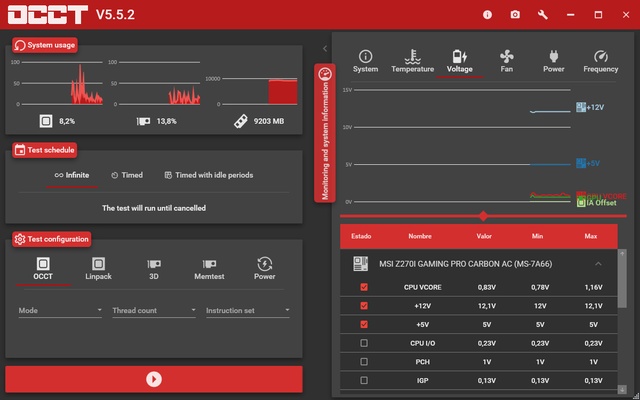 OCCT: OverClock Checking Tool screenshot 1