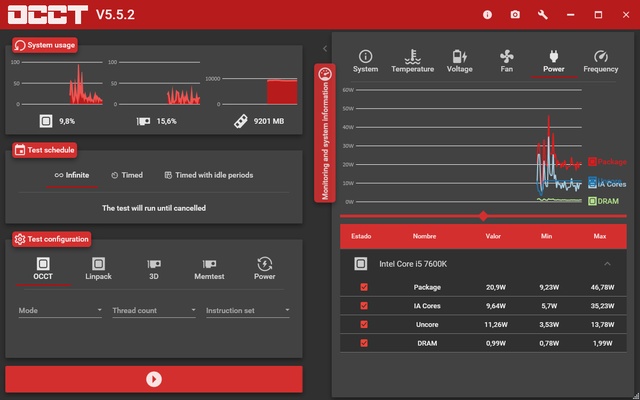 OCCT: OverClock Checking Tool screenshot 1