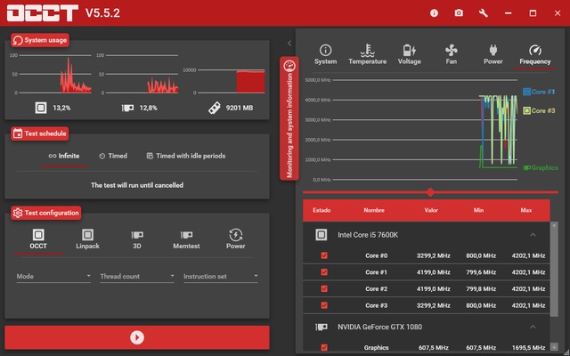 OCCT: OverClock Checking Tool screenshot 1
