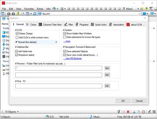 Q-Dir screenshot 1