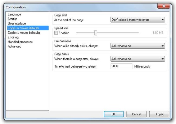 Ultracopier screenshot 1