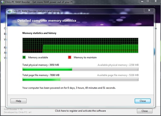 ChrisPC RAM Booster screenshot 1