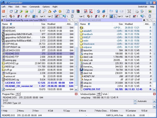 EF Commander screenshot 1
