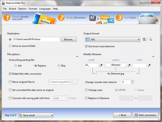 ReaConverter Pro screenshot 1
