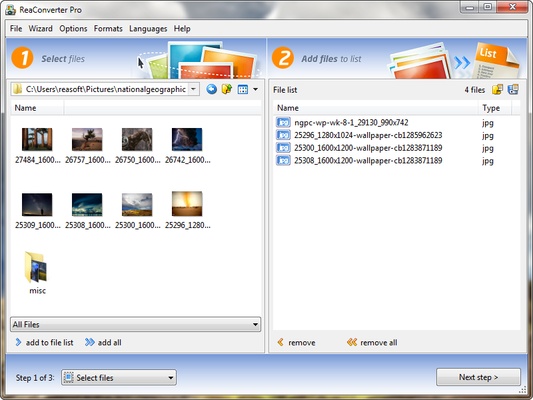 ReaConverter Pro screenshot 1