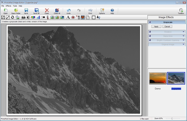PhotoPad Image Editor screenshot 1