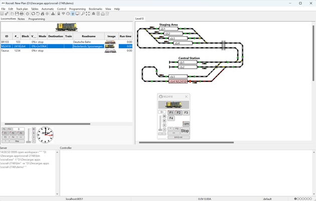Rocrail screenshot 1