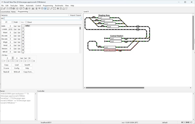 Rocrail screenshot 1