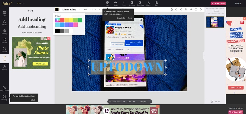Fotor screenshot 1