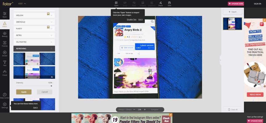 Fotor screenshot 1