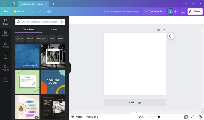 Canva screenshot 1