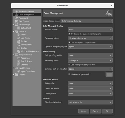 GIMP screenshot 1