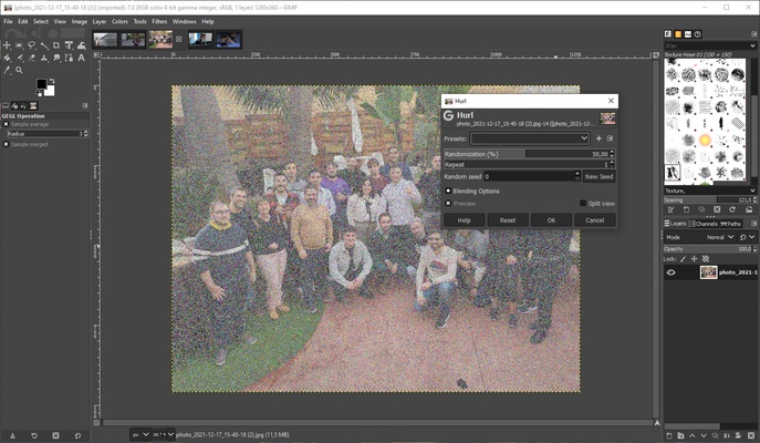 GIMP screenshot 1