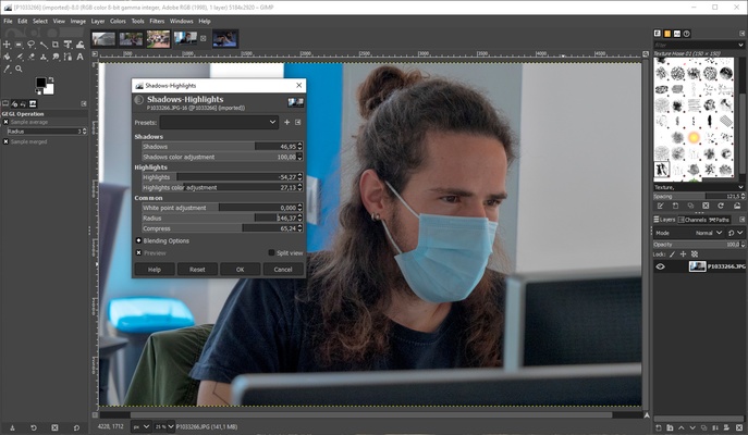 GIMP screenshot 1