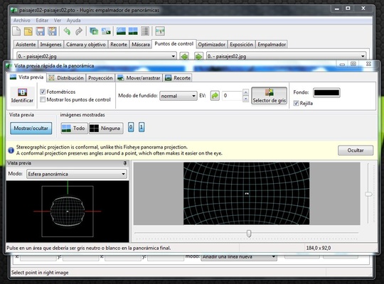 Hugin screenshot 1
