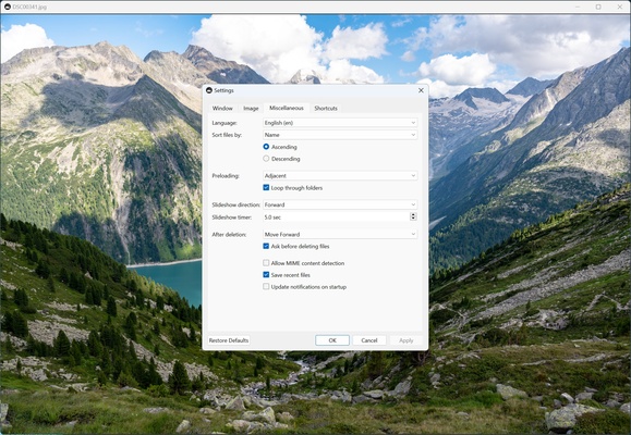 qView screenshot 1