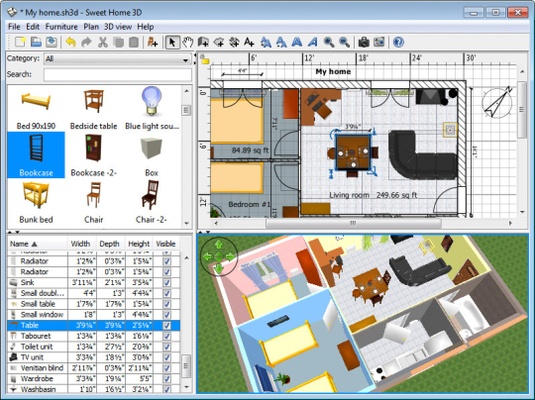 Sweet Home 3D screenshot 1