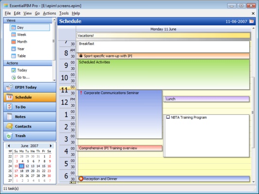 EssentialPIM screenshot 1