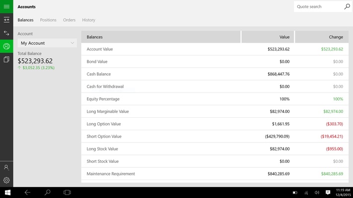 TD Ameritrade screenshot 1