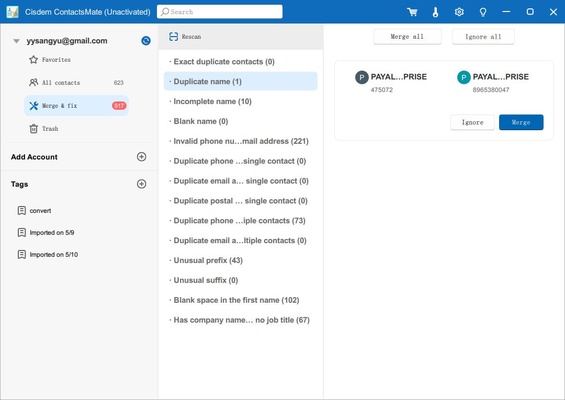 Cisdem ContactsMate screenshot 1