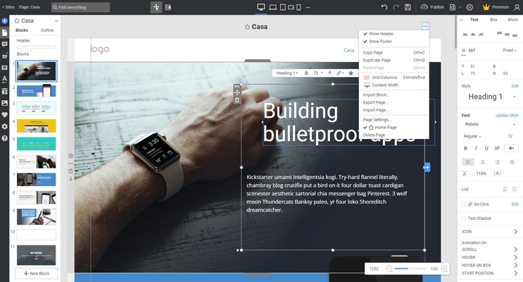 Nicepage screenshot 1