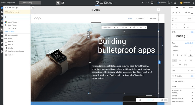 Nicepage screenshot 1
