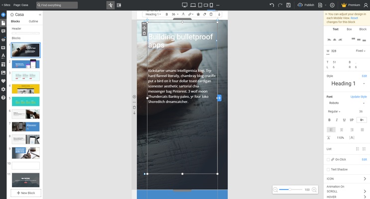 Nicepage screenshot 1