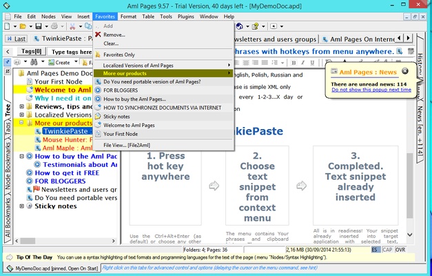 Aml Pages screenshot 1